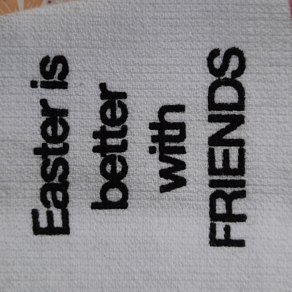 Easter Bunny Spring Farm Animals Dual Purpose Kitchen Dish Towels Fun Set - Picture 11 of 11